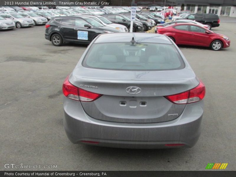 Titanium Gray Metallic / Gray 2013 Hyundai Elantra Limited
