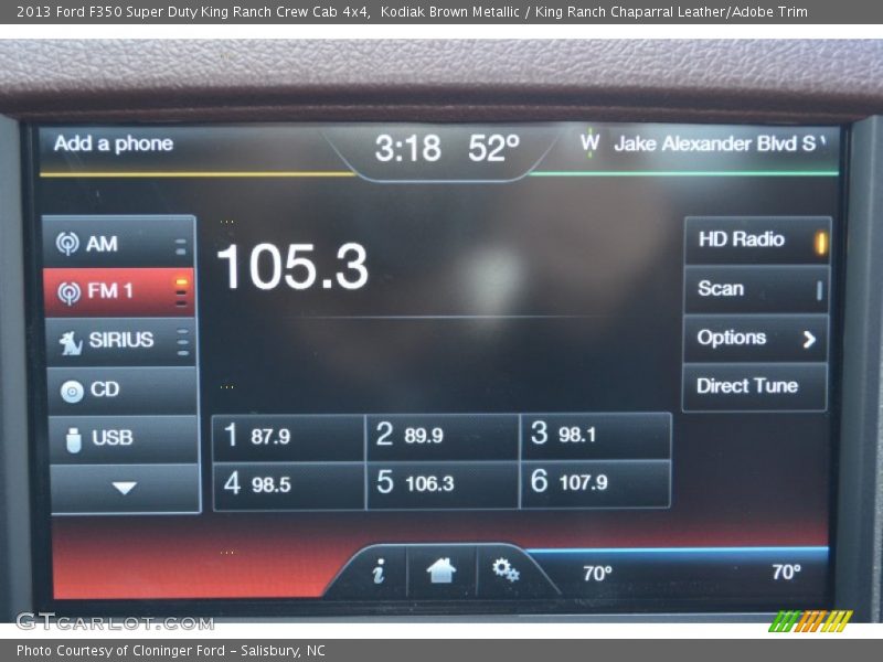 Controls of 2013 F350 Super Duty King Ranch Crew Cab 4x4