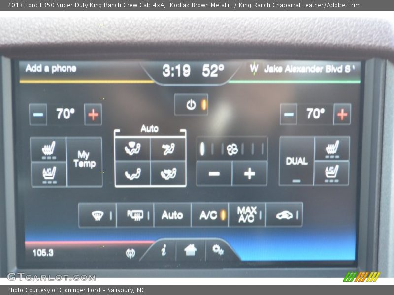 Controls of 2013 F350 Super Duty King Ranch Crew Cab 4x4