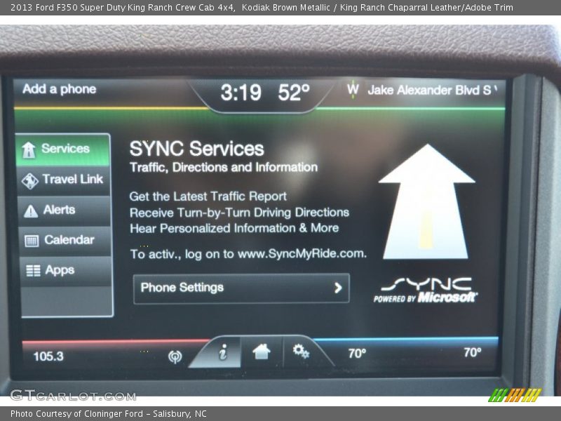 Controls of 2013 F350 Super Duty King Ranch Crew Cab 4x4