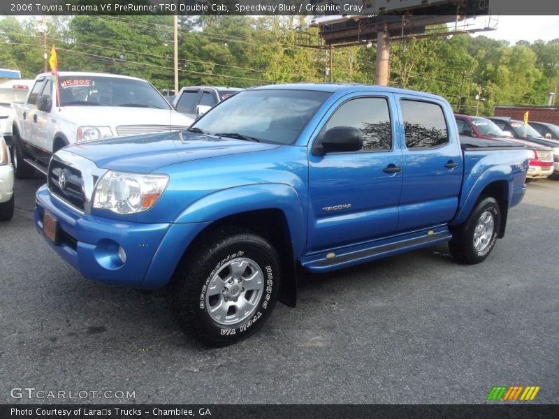 Speedway Blue / Graphite Gray 2006 Toyota Tacoma V6 PreRunner TRD Double Cab