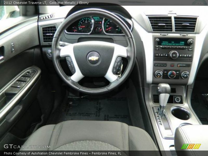Gold Mist Metallic / Ebony 2012 Chevrolet Traverse LT