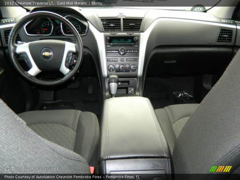 Gold Mist Metallic / Ebony 2012 Chevrolet Traverse LT