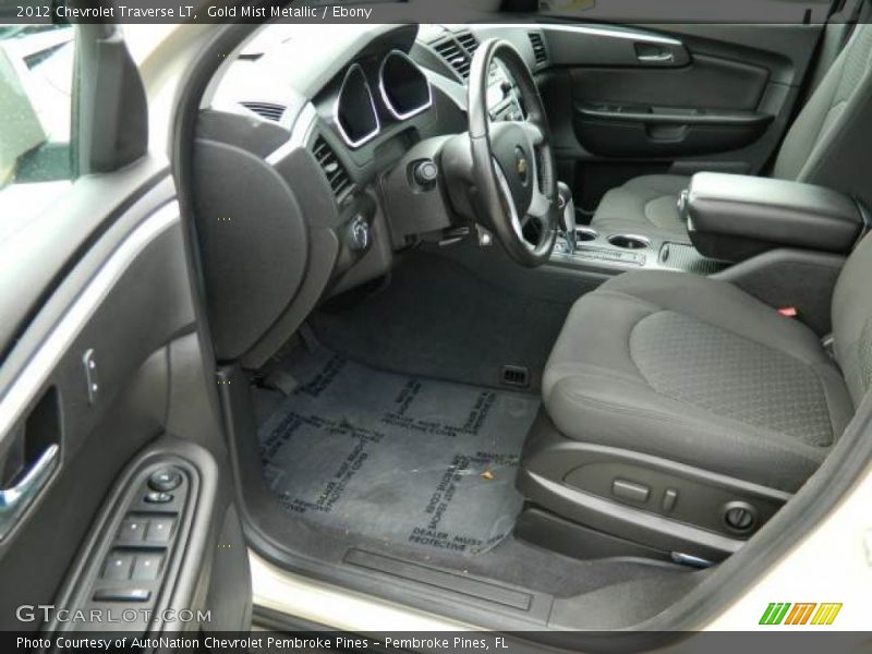 Gold Mist Metallic / Ebony 2012 Chevrolet Traverse LT