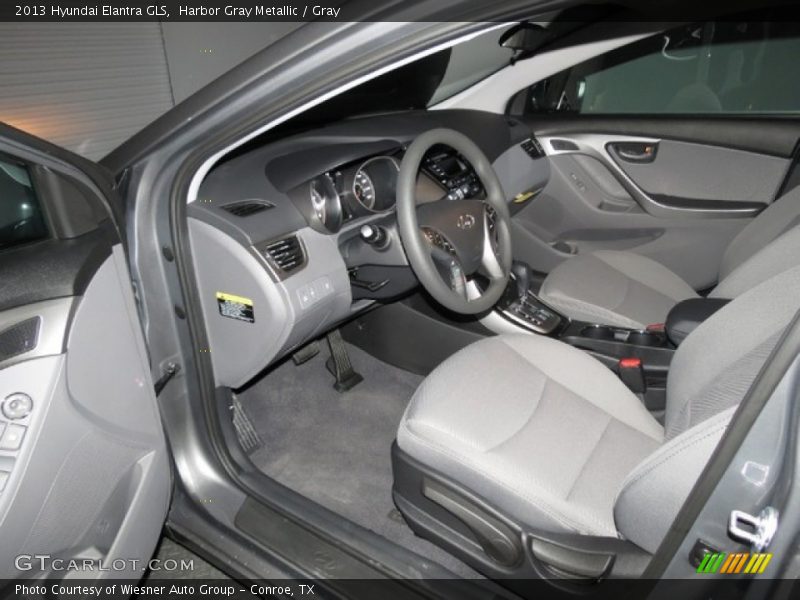 Harbor Gray Metallic / Gray 2013 Hyundai Elantra GLS