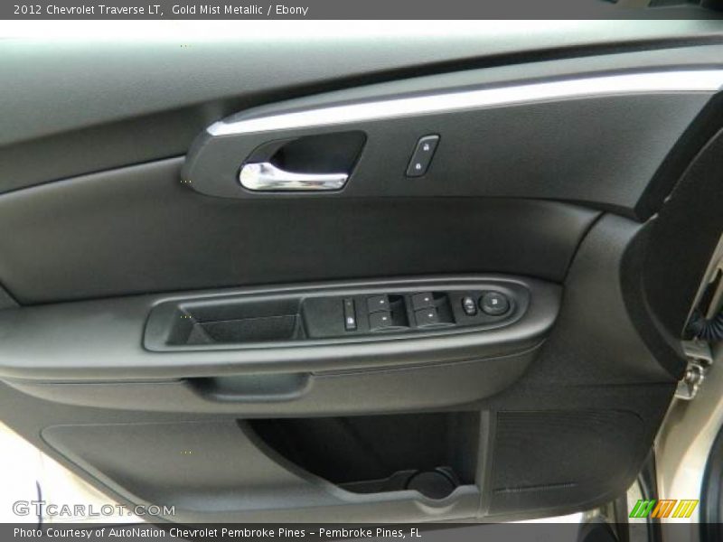 Gold Mist Metallic / Ebony 2012 Chevrolet Traverse LT