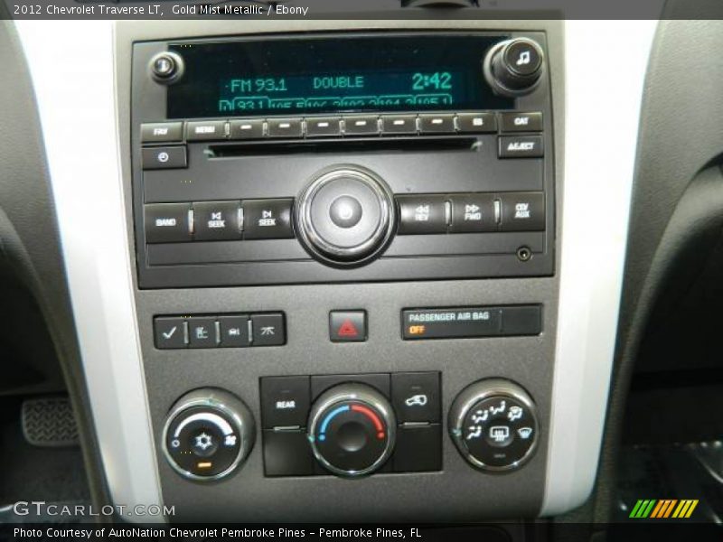 Gold Mist Metallic / Ebony 2012 Chevrolet Traverse LT