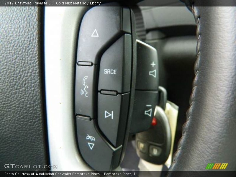 Gold Mist Metallic / Ebony 2012 Chevrolet Traverse LT