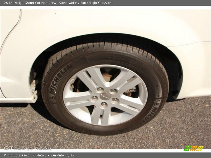 Stone White / Black/Light Graystone 2012 Dodge Grand Caravan Crew
