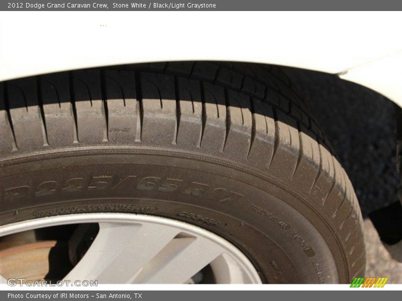 Stone White / Black/Light Graystone 2012 Dodge Grand Caravan Crew
