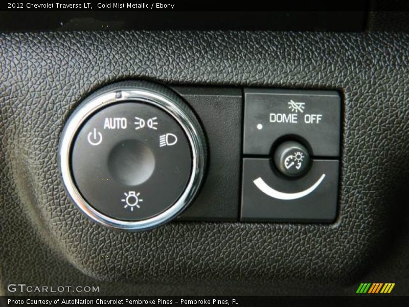 Gold Mist Metallic / Ebony 2012 Chevrolet Traverse LT
