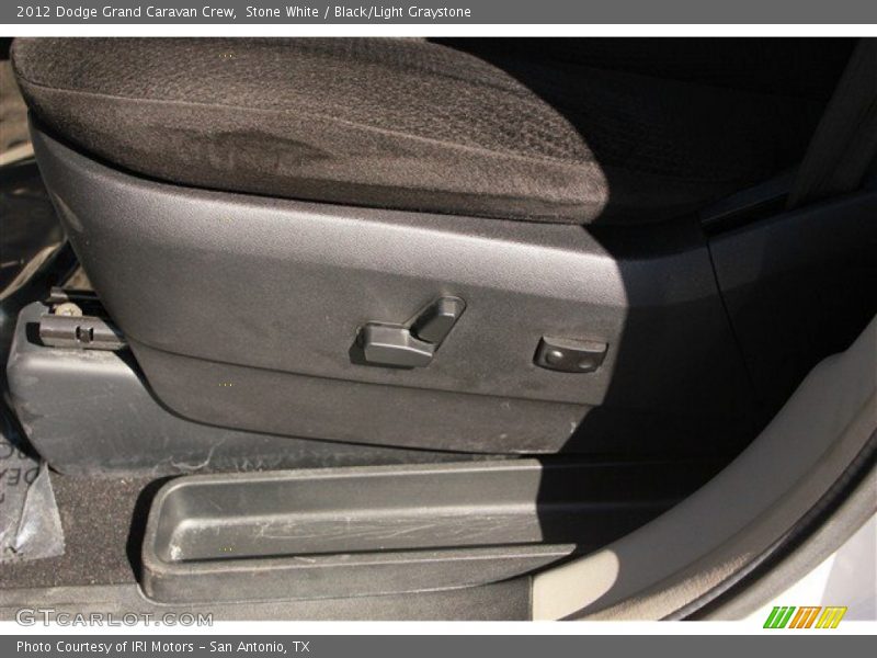 Stone White / Black/Light Graystone 2012 Dodge Grand Caravan Crew