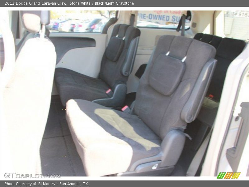 Stone White / Black/Light Graystone 2012 Dodge Grand Caravan Crew