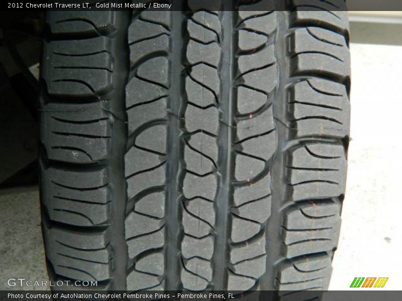 Gold Mist Metallic / Ebony 2012 Chevrolet Traverse LT