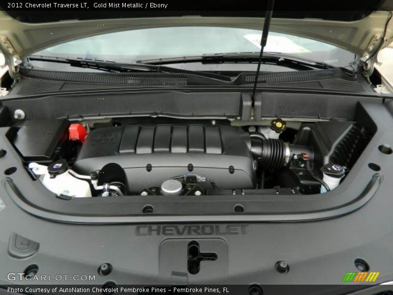 Gold Mist Metallic / Ebony 2012 Chevrolet Traverse LT