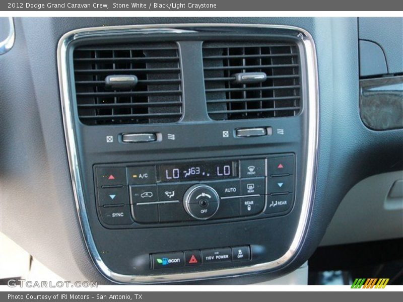 Stone White / Black/Light Graystone 2012 Dodge Grand Caravan Crew