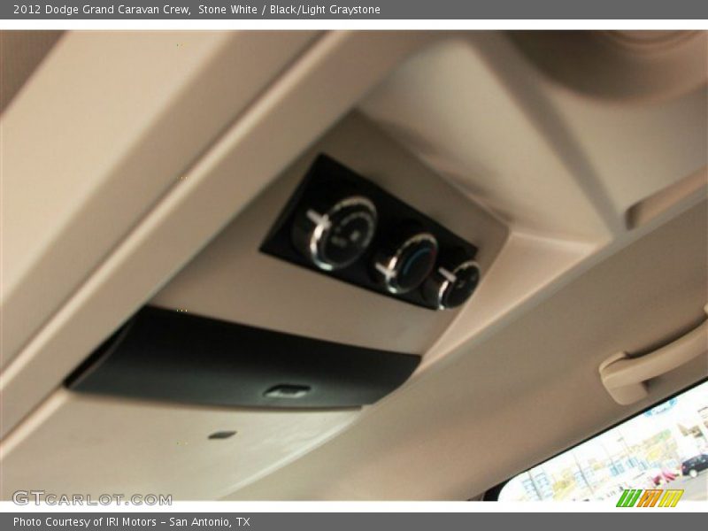 Stone White / Black/Light Graystone 2012 Dodge Grand Caravan Crew