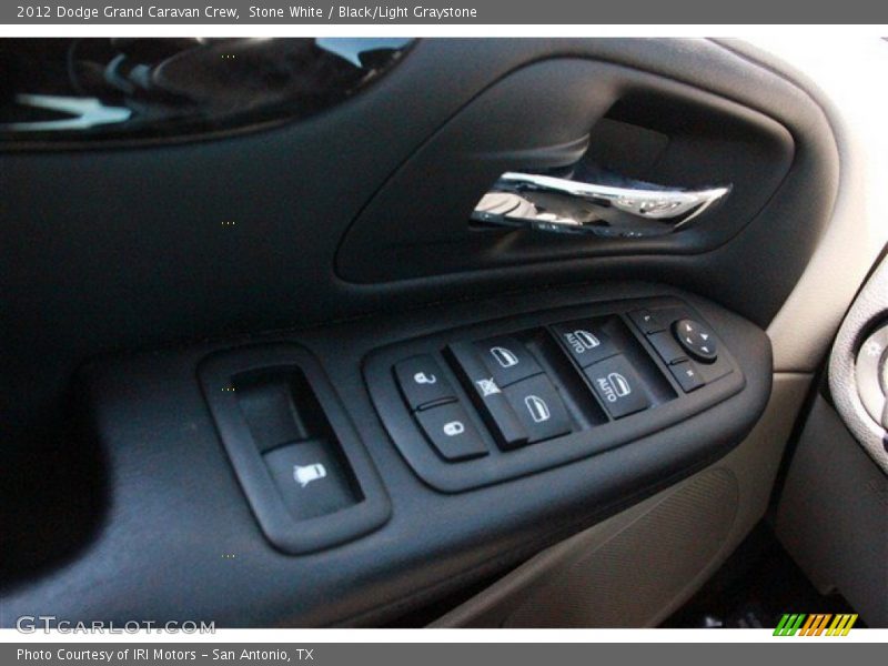 Stone White / Black/Light Graystone 2012 Dodge Grand Caravan Crew