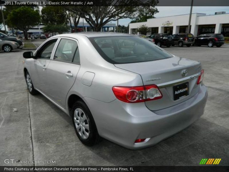 Classic Silver Metallic / Ash 2011 Toyota Corolla 1.8