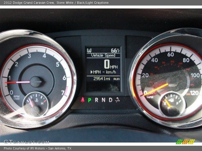 Stone White / Black/Light Graystone 2012 Dodge Grand Caravan Crew