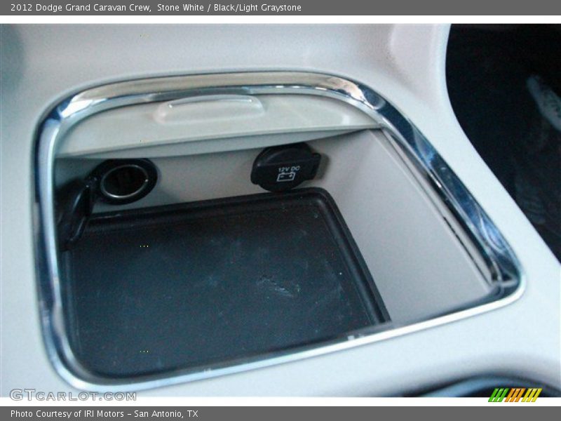 Stone White / Black/Light Graystone 2012 Dodge Grand Caravan Crew