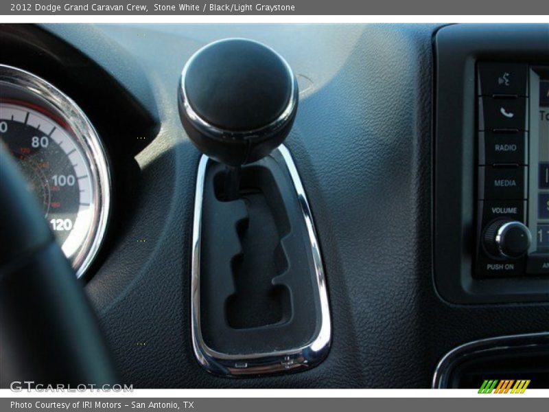 Stone White / Black/Light Graystone 2012 Dodge Grand Caravan Crew