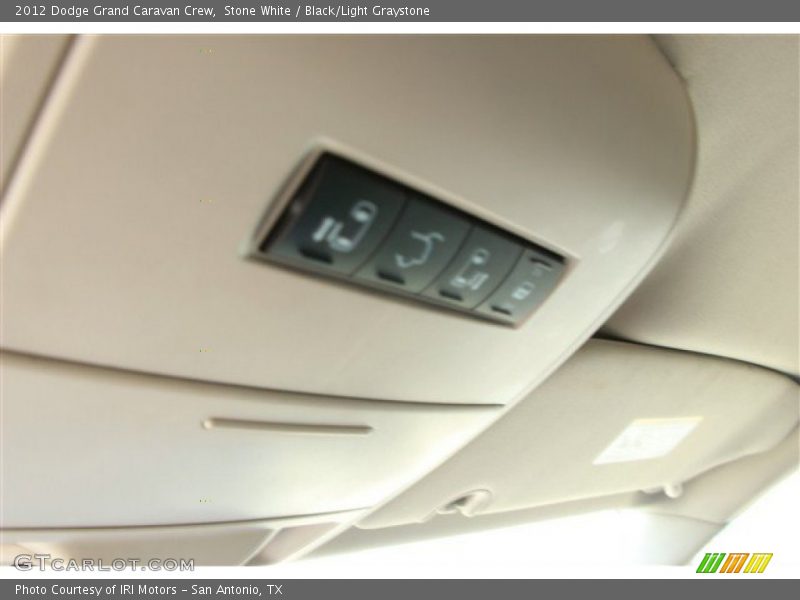 Stone White / Black/Light Graystone 2012 Dodge Grand Caravan Crew