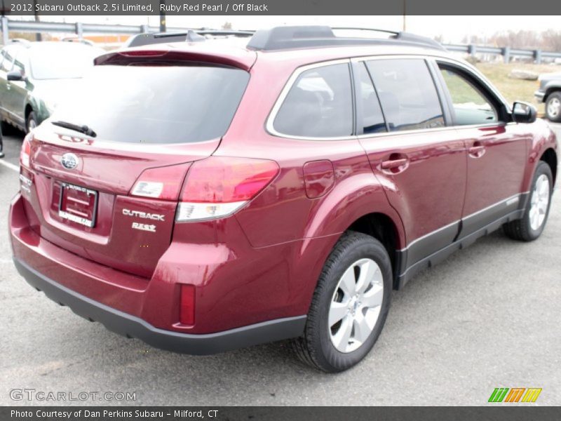 Ruby Red Pearl / Off Black 2012 Subaru Outback 2.5i Limited