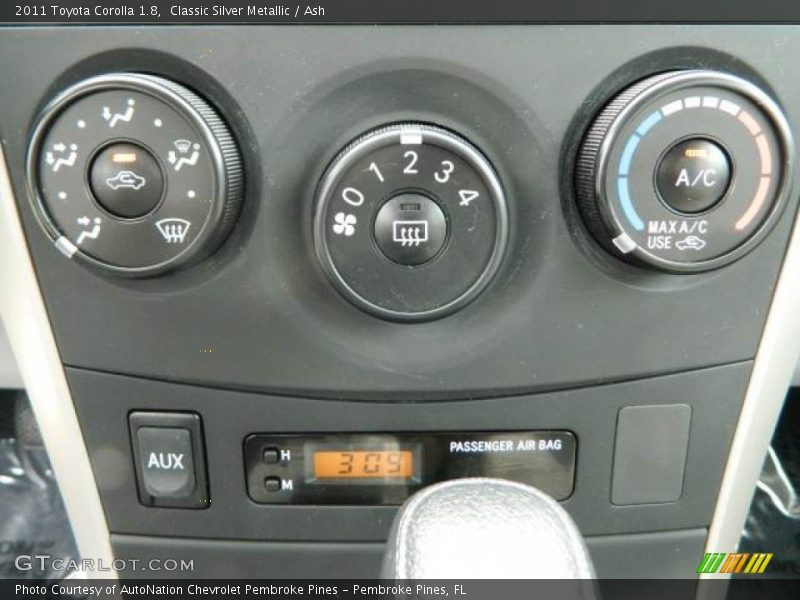 Classic Silver Metallic / Ash 2011 Toyota Corolla 1.8