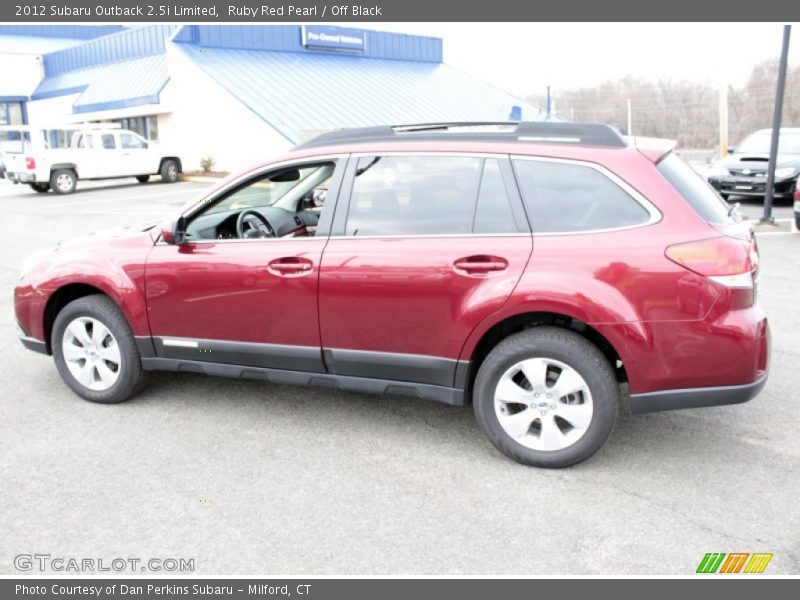 Ruby Red Pearl / Off Black 2012 Subaru Outback 2.5i Limited