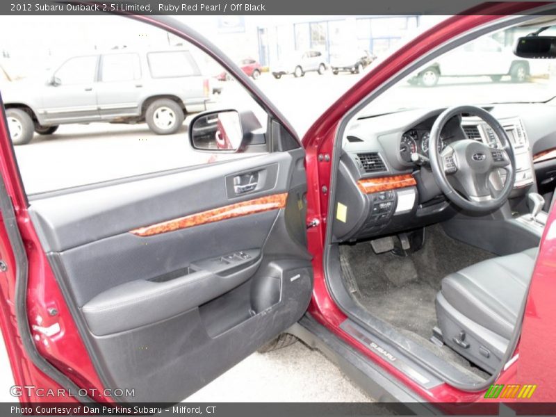 Ruby Red Pearl / Off Black 2012 Subaru Outback 2.5i Limited