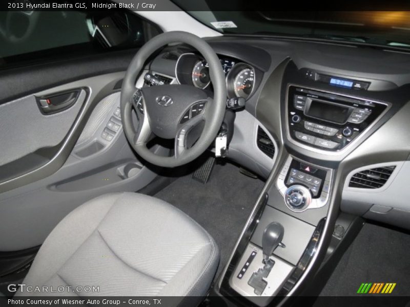 Midnight Black / Gray 2013 Hyundai Elantra GLS