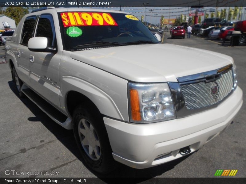 White Diamond / Pewter 2002 Cadillac Escalade EXT AWD