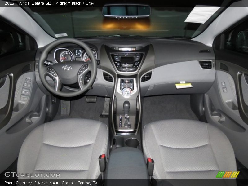 Midnight Black / Gray 2013 Hyundai Elantra GLS