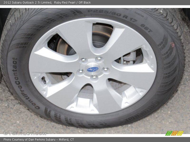 Ruby Red Pearl / Off Black 2012 Subaru Outback 2.5i Limited