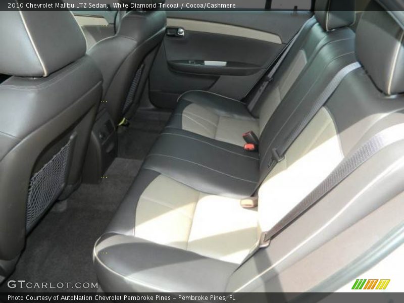 White Diamond Tricoat / Cocoa/Cashmere 2010 Chevrolet Malibu LTZ Sedan