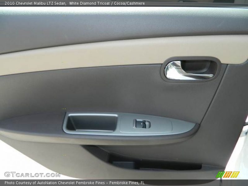 White Diamond Tricoat / Cocoa/Cashmere 2010 Chevrolet Malibu LTZ Sedan
