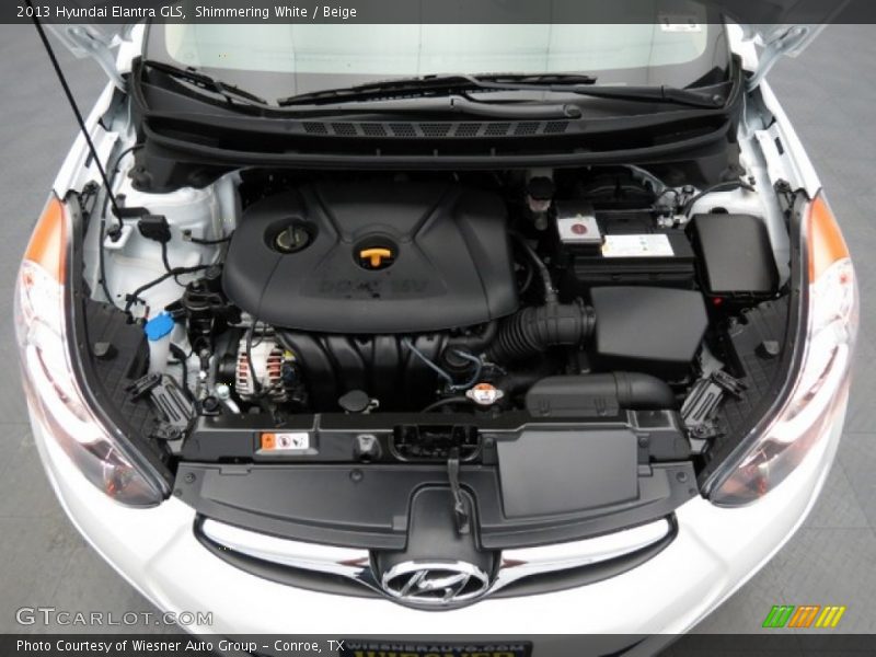 Shimmering White / Beige 2013 Hyundai Elantra GLS