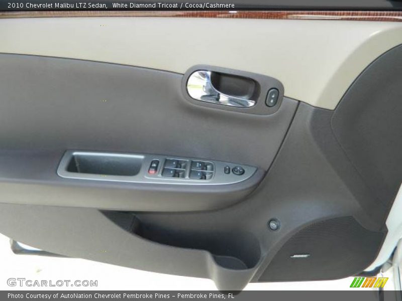 White Diamond Tricoat / Cocoa/Cashmere 2010 Chevrolet Malibu LTZ Sedan