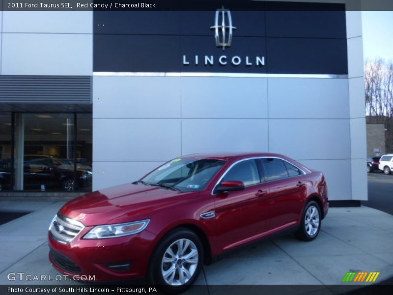 Red Candy / Charcoal Black 2011 Ford Taurus SEL