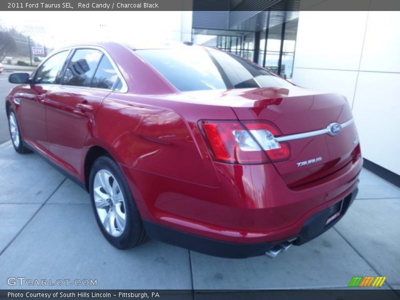 Red Candy / Charcoal Black 2011 Ford Taurus SEL