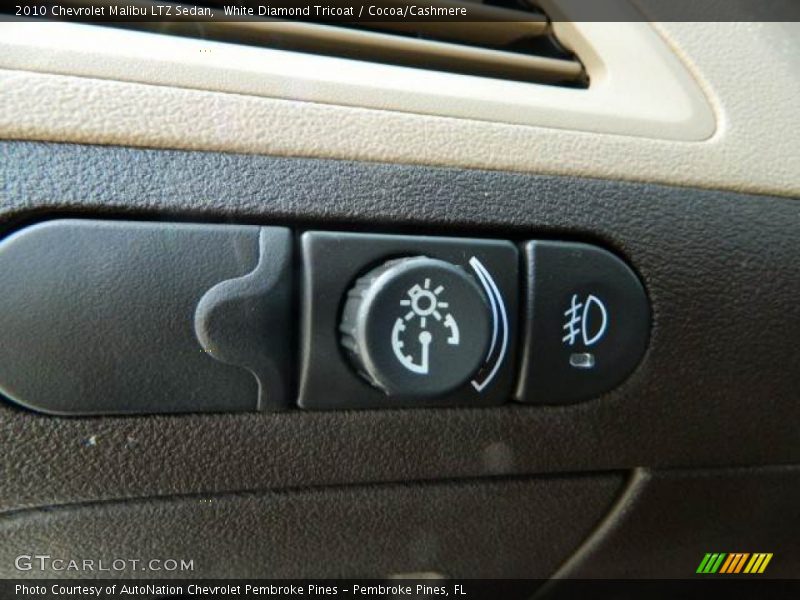 White Diamond Tricoat / Cocoa/Cashmere 2010 Chevrolet Malibu LTZ Sedan