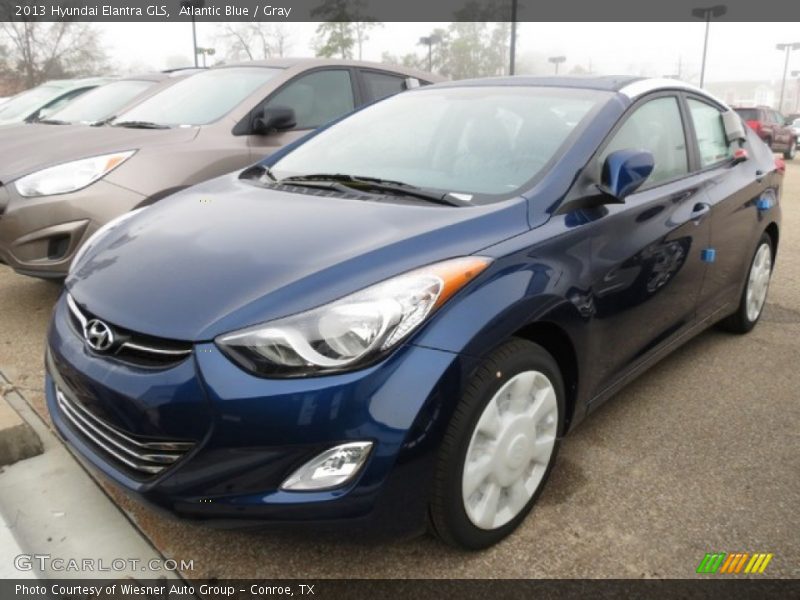 Atlantic Blue / Gray 2013 Hyundai Elantra GLS