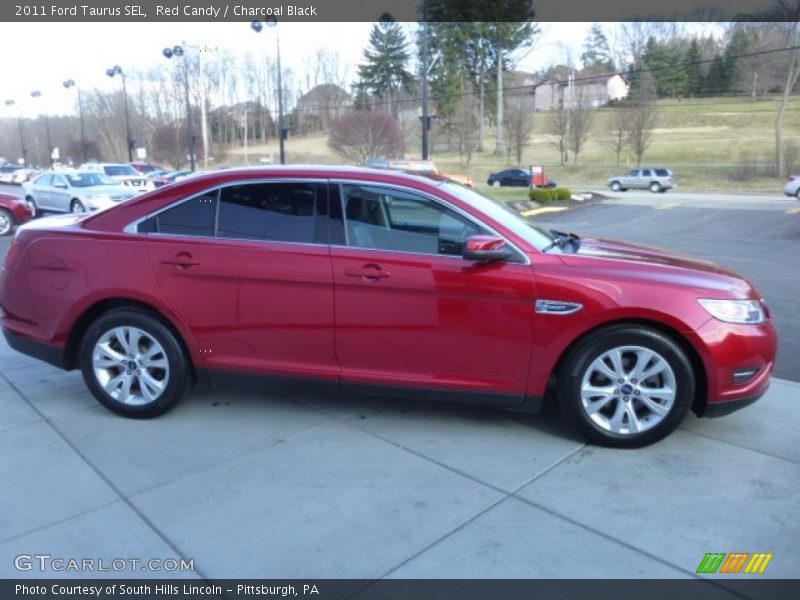 Red Candy / Charcoal Black 2011 Ford Taurus SEL