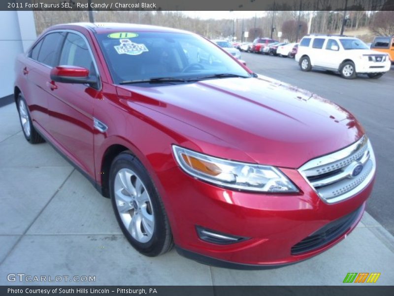 Red Candy / Charcoal Black 2011 Ford Taurus SEL