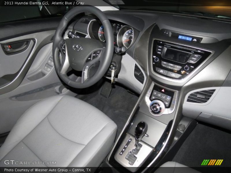 Atlantic Blue / Gray 2013 Hyundai Elantra GLS