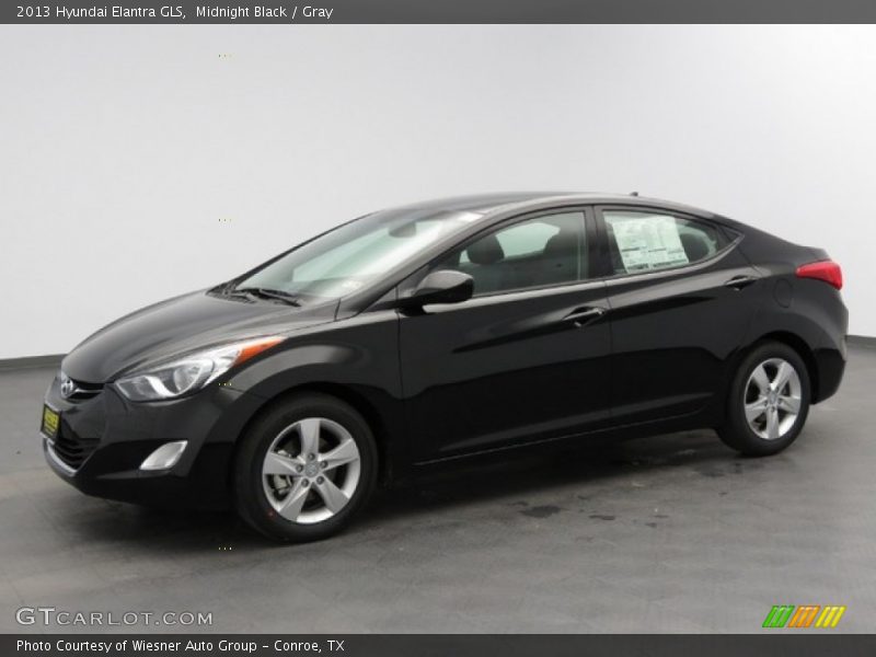 Midnight Black / Gray 2013 Hyundai Elantra GLS