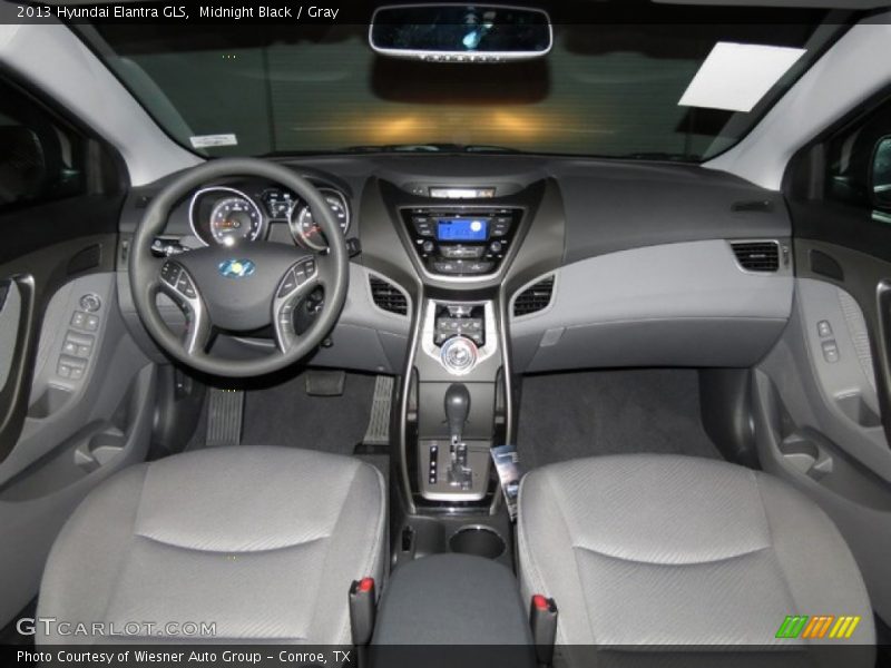 Midnight Black / Gray 2013 Hyundai Elantra GLS