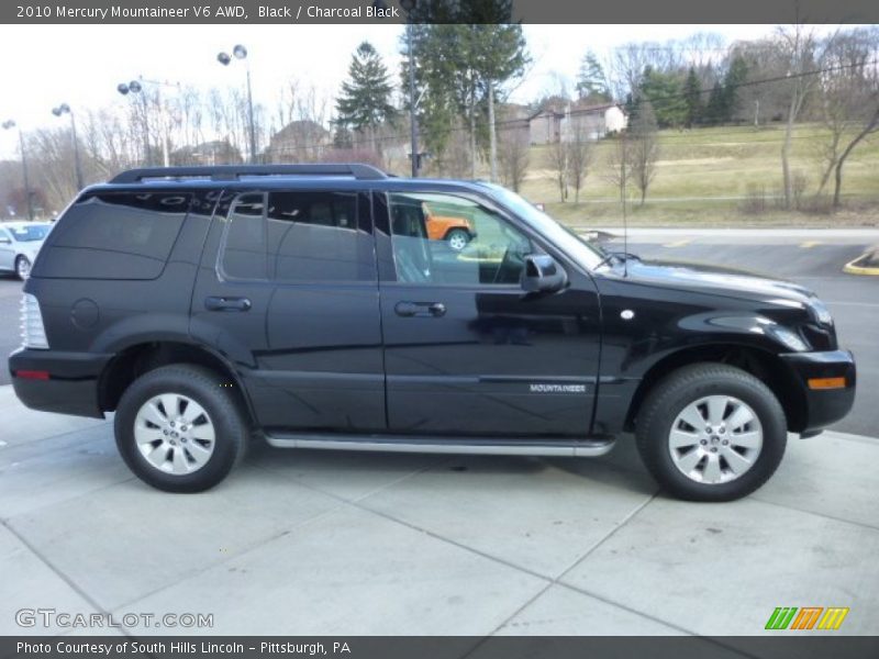 Black / Charcoal Black 2010 Mercury Mountaineer V6 AWD