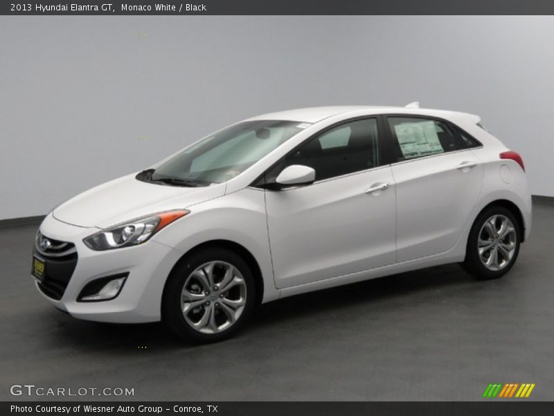 Monaco White / Black 2013 Hyundai Elantra GT